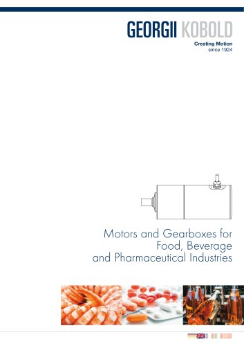 Motors and Gearboxes for Food, Beverage and Pharmaceutical Industries