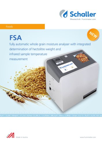 humimeter FS4 Humidimètre universel pour grains - Schaller Messtechnik