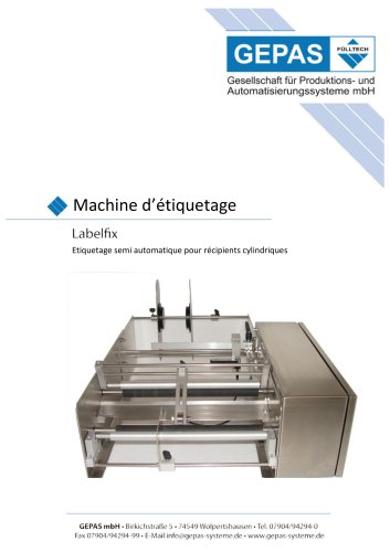 Machine d’étiquetage Labelfix