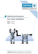 Machine de fermeture Pour tubes métalliques TFM 1, TPM 1 - 1