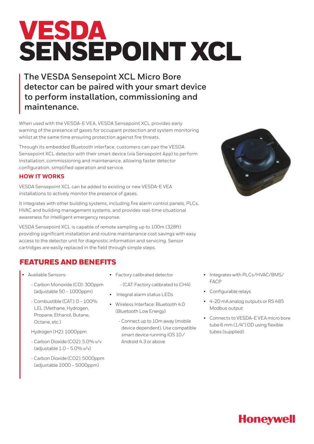 VESDA  SENSEPOINT XCL - Gamewell-FCI