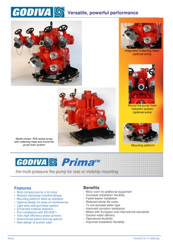 Godiva Prima Series - vehicle mounted series