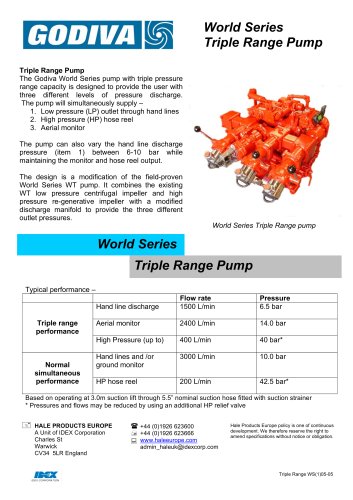 Triple Pressure Range Pump