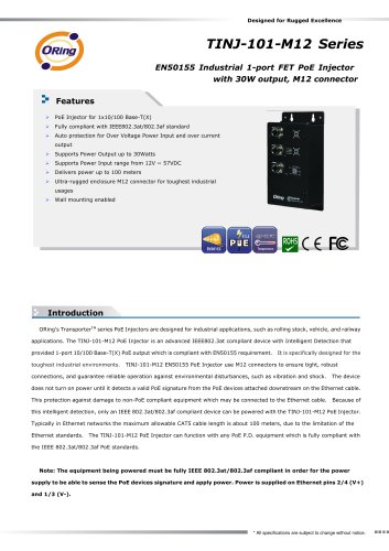TINJ-101-M12(-24V) Series