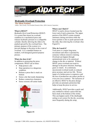 Hydraulic Overload Protection - HOLP