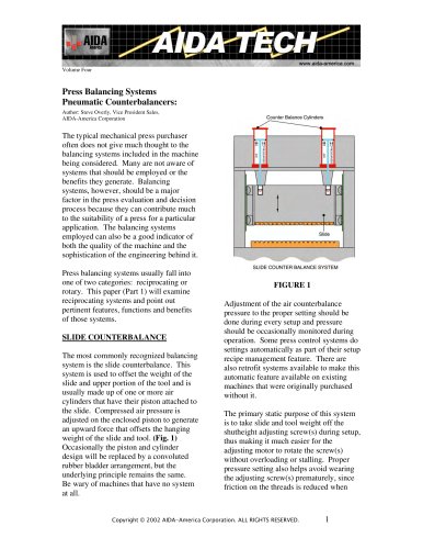 Press Balancing Systems