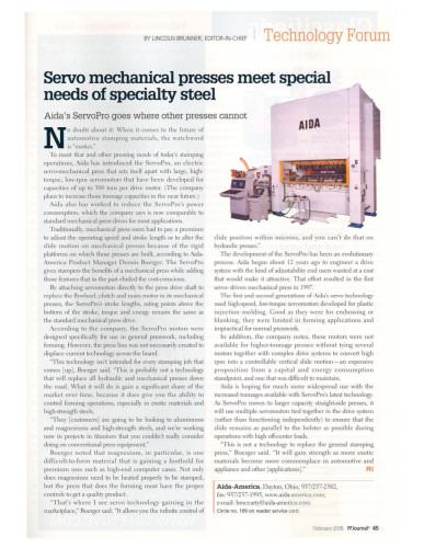 Servo Mechanical Presses