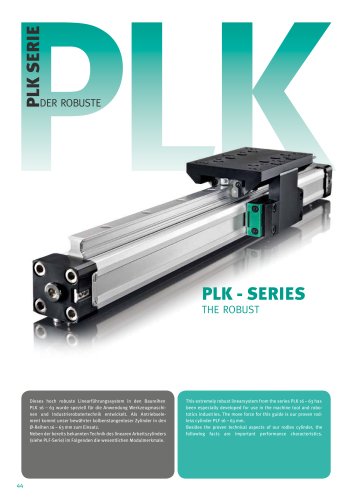 Pneumatic Rodless Cylinder with ball bearing guide