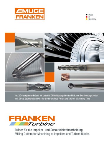 FRANKEN Milling Cutters for Impellers and Turbine Blades