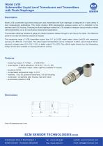 LV36 Submersible Liquid Level Transmitters With Flush Diaphragm