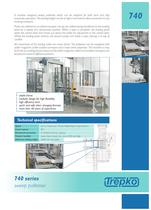 740 Series sweep palletiser & gantry robot palletisers