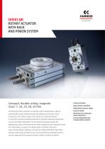 Series QR rotary actuator with rack and pinion system EN