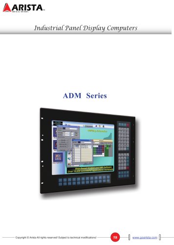 ADM Series - Industrial Panel / Rack Mount LCD Display