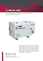 Aspirateur de brouillards d'huile électrostatique Fox HE 1000 Brochure FR