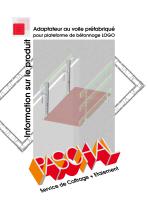 Adaptateur au voile préfabriqué pour plateforme de bétonnage LOGO - 1