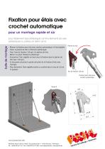 Fixation pour étais avec crochet automatique - 2