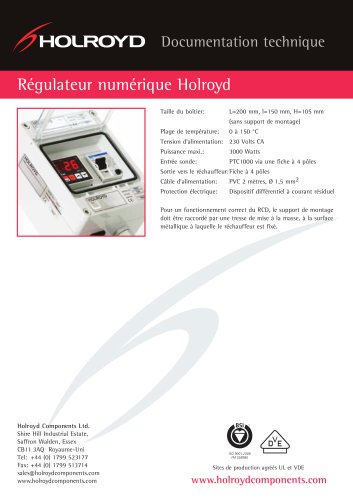 Digital Temperature Control Unit