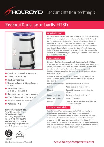 HTSD High Temperature Drum Heater