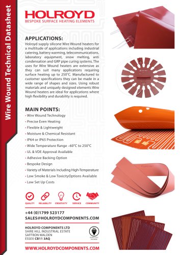 Wire Wound Flexible Heaters