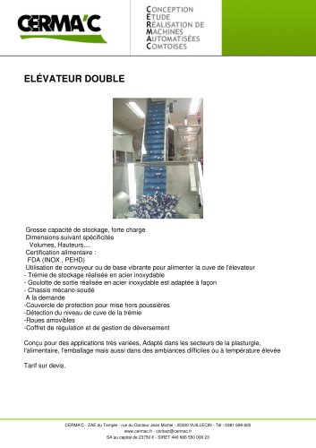 ELÉVATEUR DOUBLE Grosse