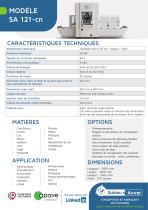 Fiche technique du produit - SA 121-cn FR-2