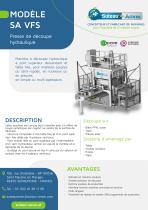 Fiche technique du produit – SA VFS FR-1