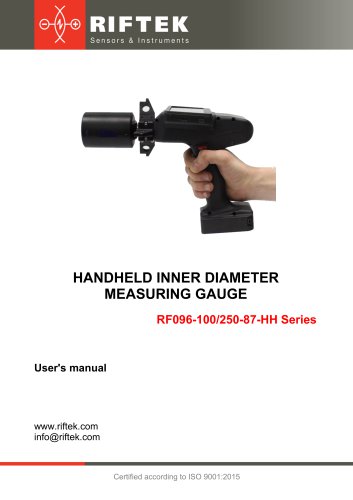 Handheld Inner Diameter Measuring Gauge, Manual, RF096-100/250-87-HH