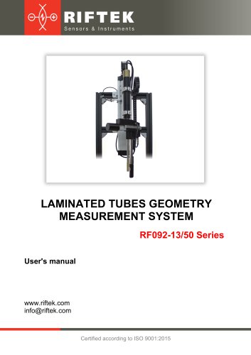 Laminated Tubes Geometry Measurement System Manual