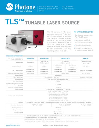 TLS - Tunable Laser Source