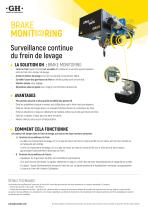 Surveillance continue du frein de levage - 1