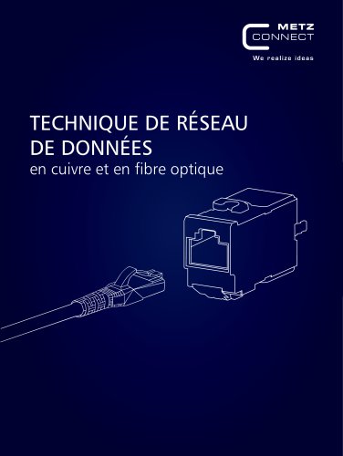 Catalogue | Technique de réseau de données en cuivre et en fibre optique