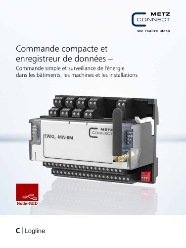 Commande compacte et enregistreur de données – Commande simple et surveillance de l'énergie dans les bâtiments, les machines et les installations