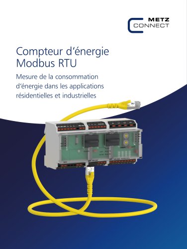 Compteur d‘énergie Modbus RTU – Mesure de la consommation d‘énergie dans les applications résidentielles et industrielles