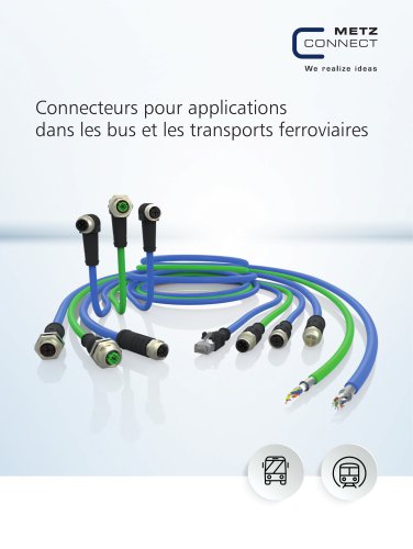 Connecteurs pour applications dans les bus et les transports ferroviaires