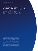 OpDAT FASTTM Hybrid multimode à confectionner sur le terrain  et connecteur fibre optique monomode avec Opto-Elast-2