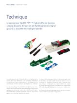 OpDAT FASTTM Hybrid multimode à confectionner sur le terrain  et connecteur fibre optique monomode avec Opto-Elast-4