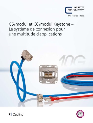 P|Cabling - C6Amodul et C6Amodul Keystone – Le système de connexion pour une multitude d'applications