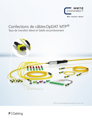 P|Cabling - Confections de câbles OpDAT MTP®