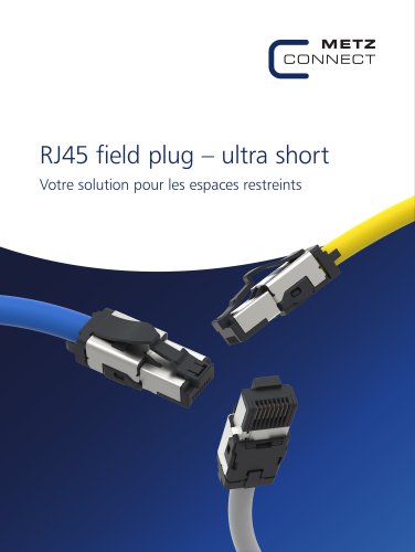 RJ45 field plug – ultra short