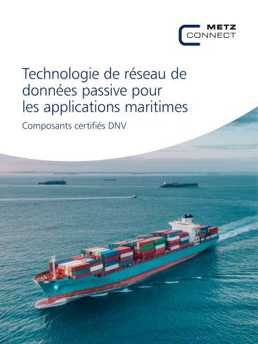 Technologie de réseau de données passive pour les applications maritimes