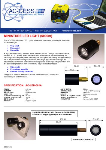 Miniature 5000m Rated LED Light