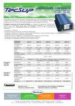 Onduleurs Pur Sinus 24VDC / 230VAC - TECSUP - Catalogue PDF ...