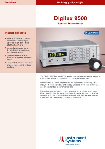 Digilux 9500 System Photometer