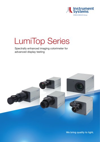 LumiTop Series - Spectrally enhanced imaging colorimeter for advanced display testing