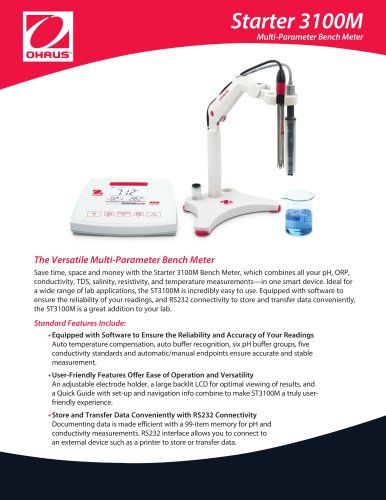 Starter 3100M Multi-Parameter Bench Meter