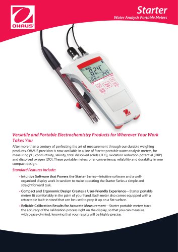 Starter Water Analysis Portable Meters