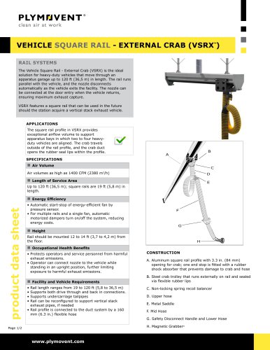 VeHICLE SQUARE Rail - ExTERNAL CRAB (VSRX )