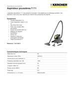 Aspirateur poussières T 7/1 - 1