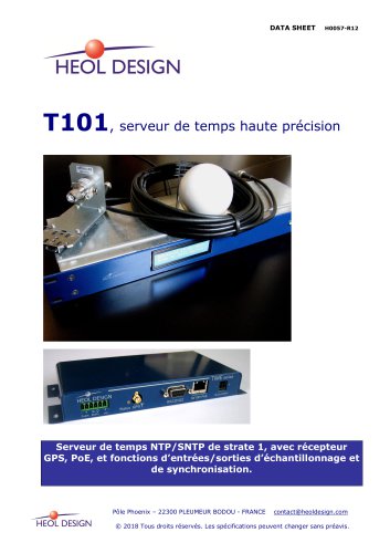 Serveur NTP&uml;stratum 1 GPS haute pr&eacute;cision