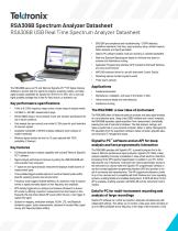 RSA306B Spectrum Analyzer Datasheet